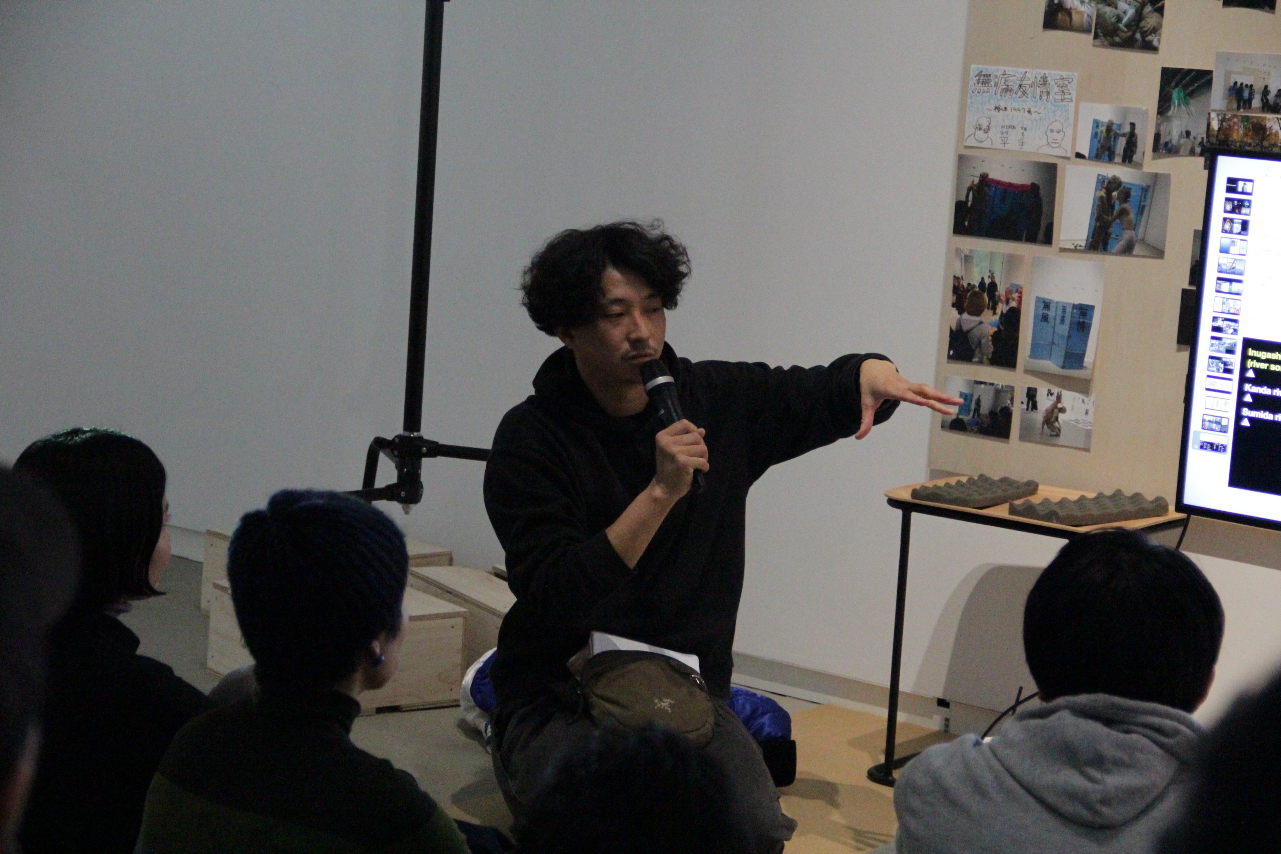 前田耕平「或る川の話」ワークショップ風景 前田耕平
