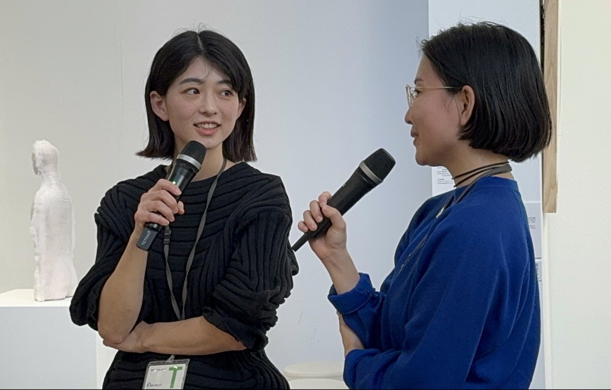 藤瀬朱里「解体と構築のドローイング」ワークショップ風景　藤瀬朱里　池田佳穂