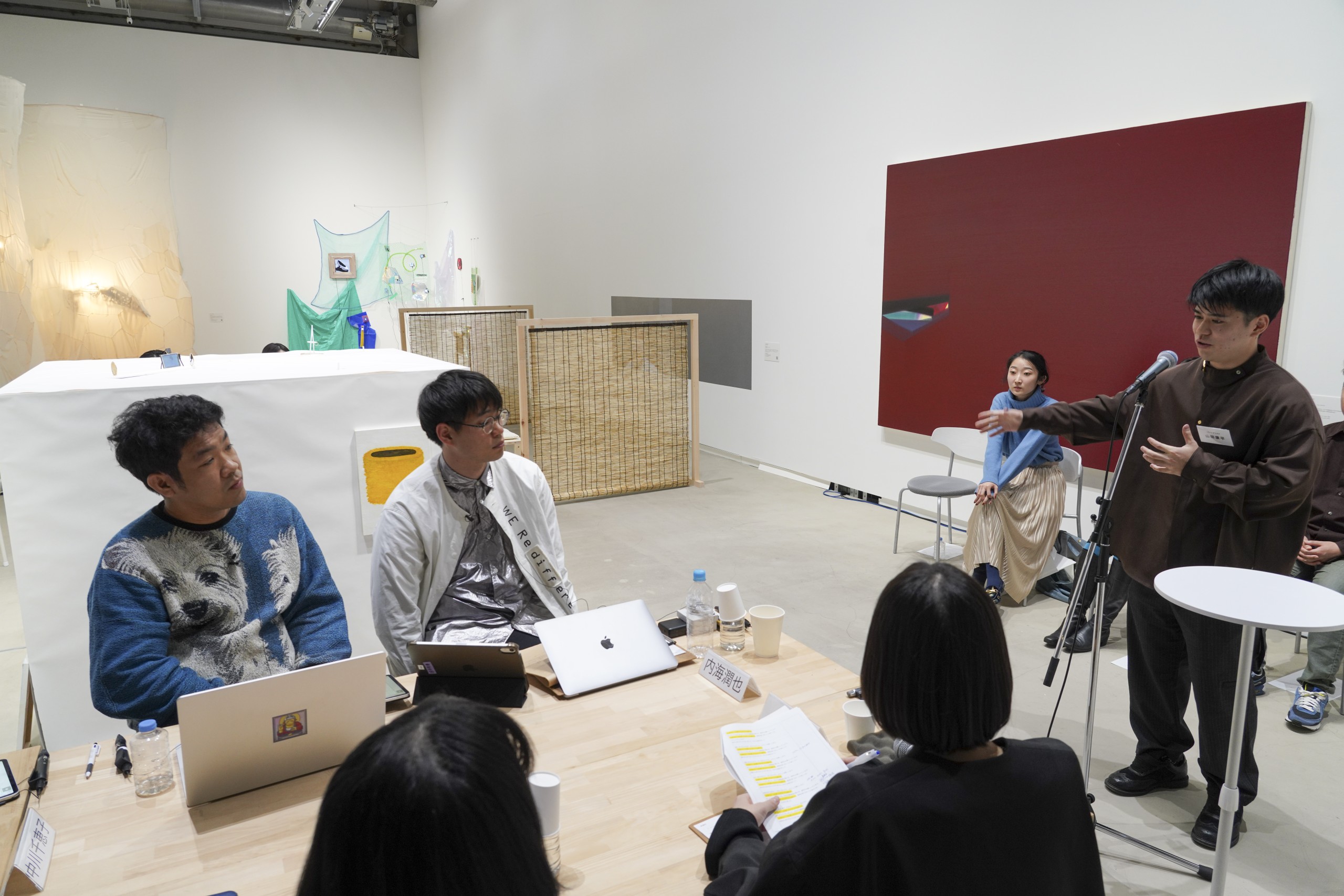 第1回BUG Art Award 公開最終審査風景　山田康平