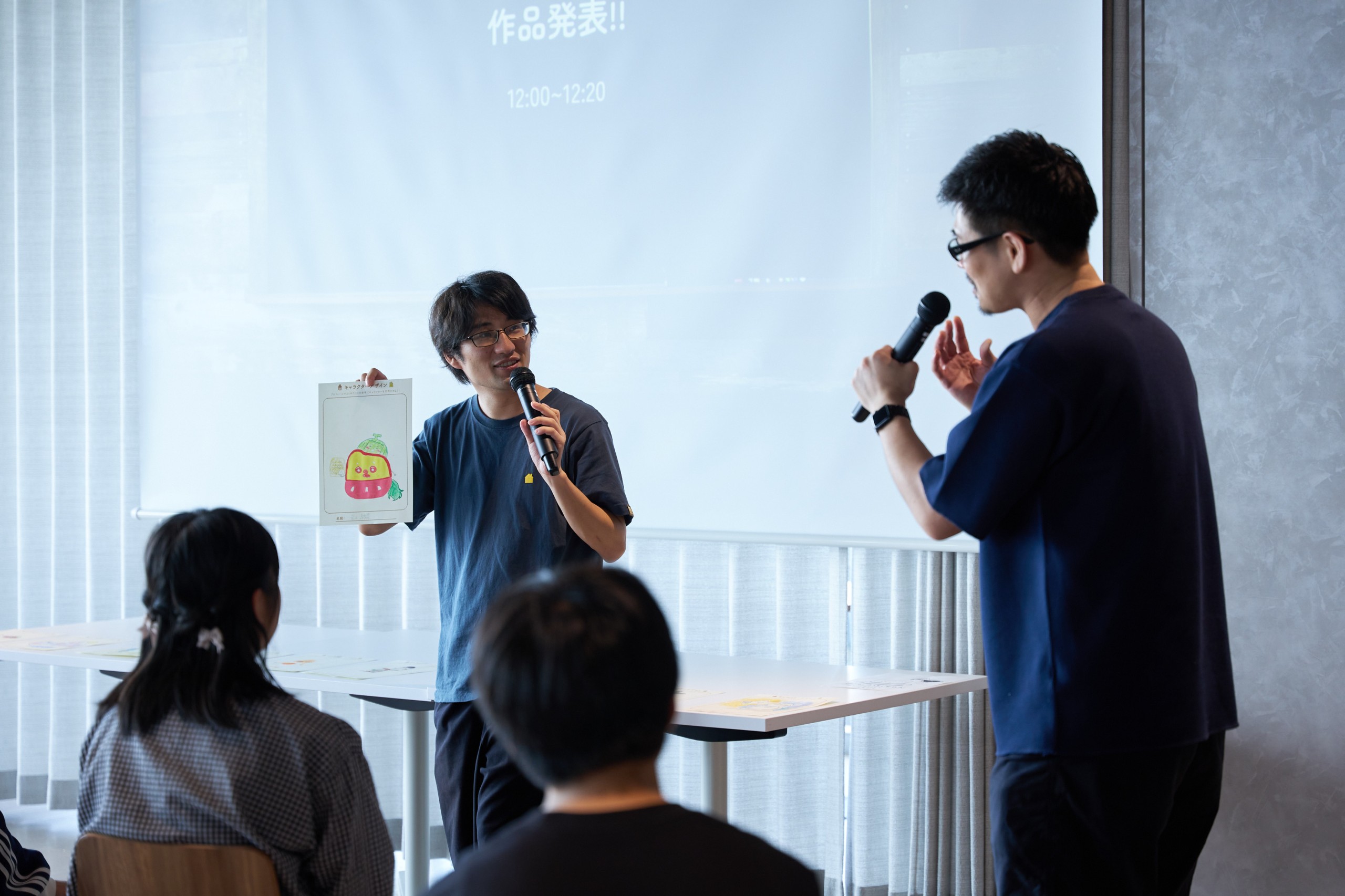 中学生対象「八百万の神(やおよろずのかみ)をテーマに、キャラクターとストーリーをつくろう」ワークショップ風景 橋爪陽平 栗田唯