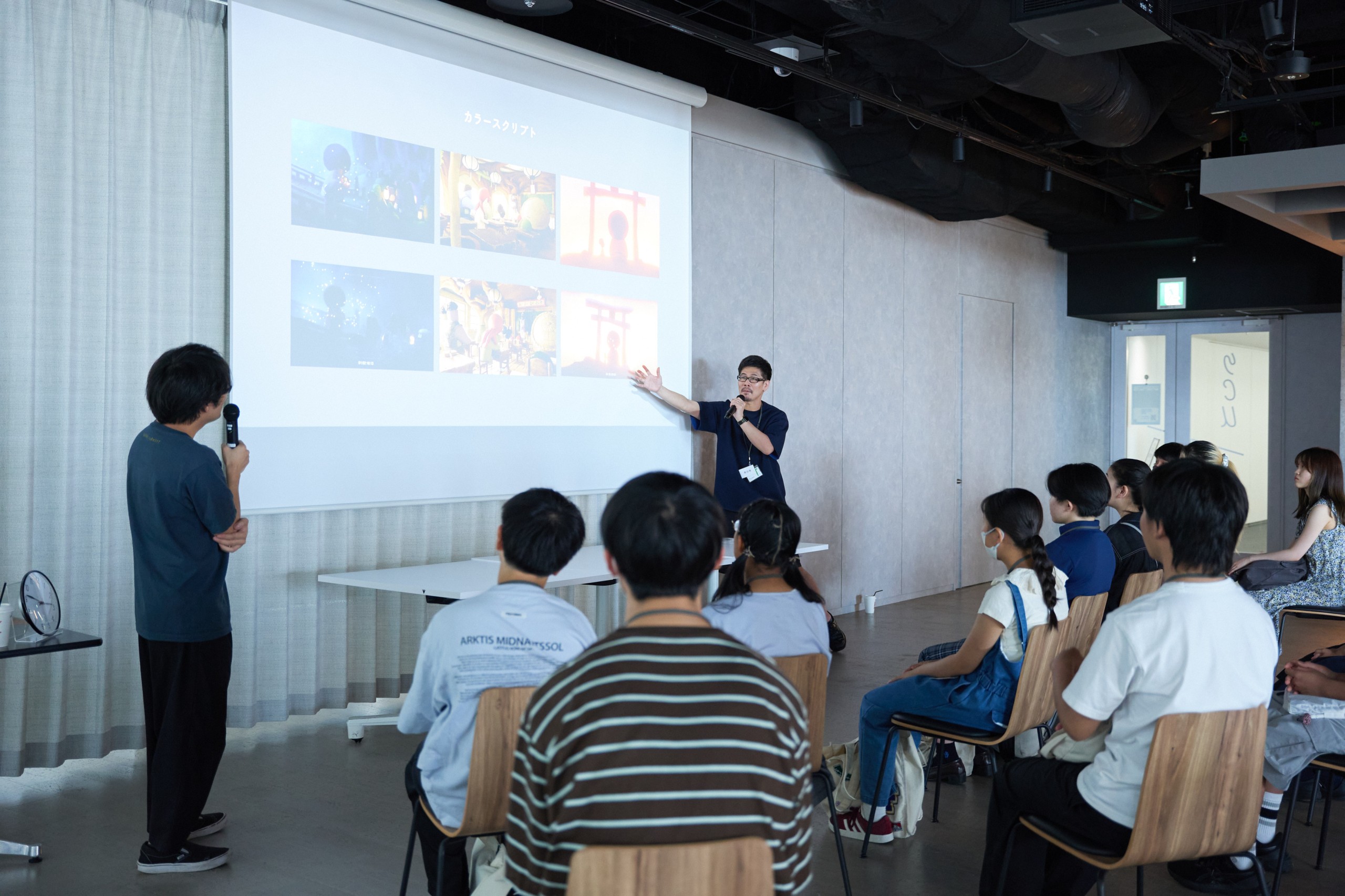 高校生対象「八百万の神(やおよろずのかみ)をテーマに、キャラクターとストーリーをつくろう」ワークショップ風景