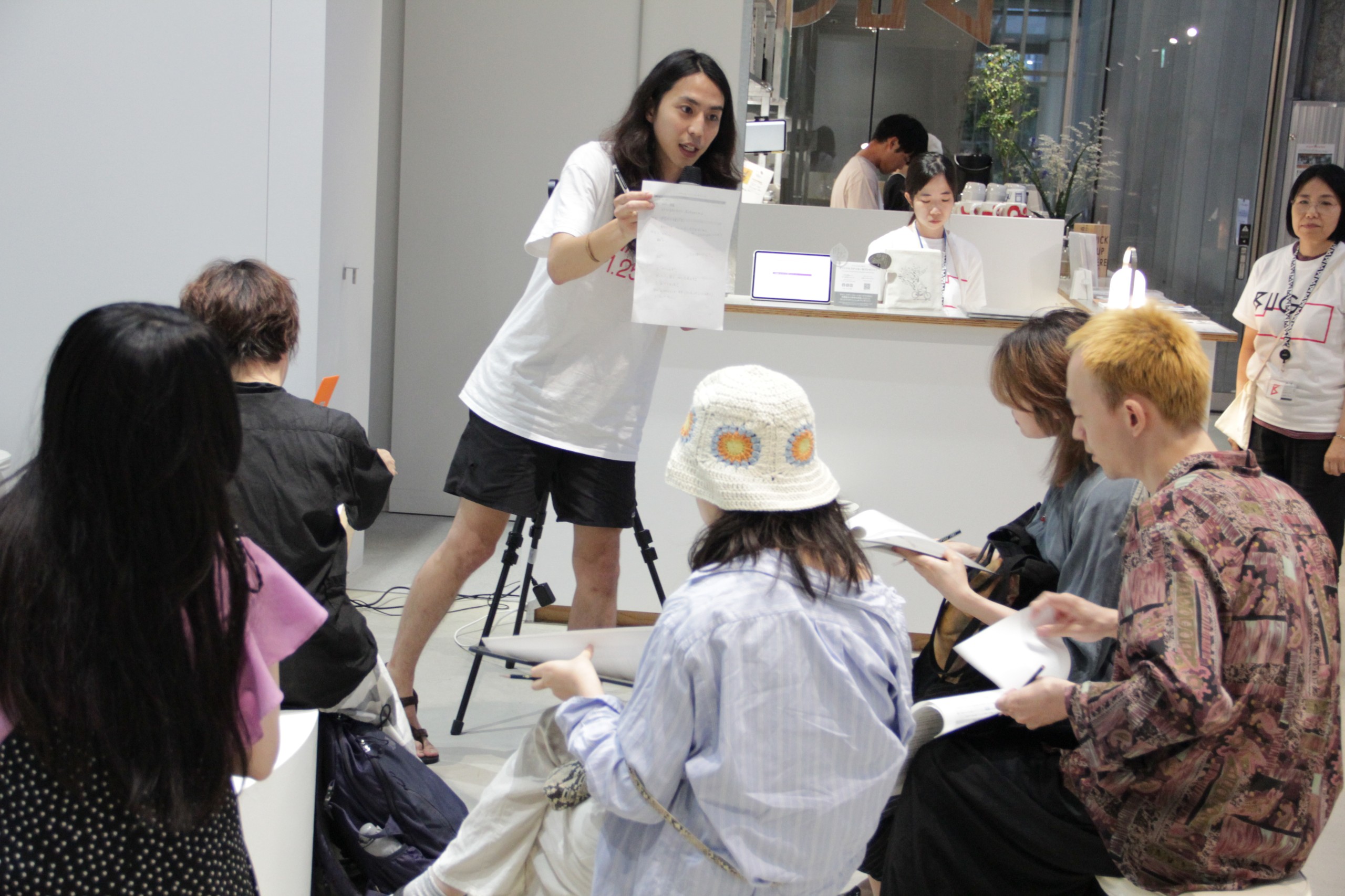 小林颯個展「ポリパロール」  関連トークイベント風景