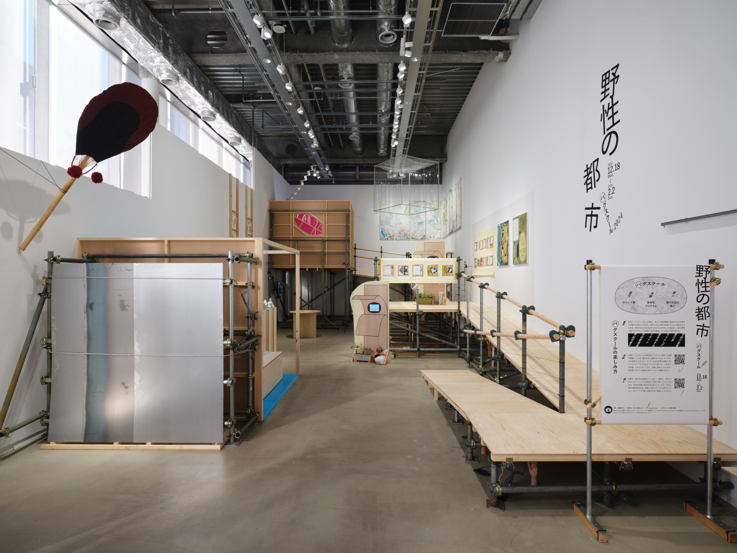 バグスクール2024　野性の都市　展示風景