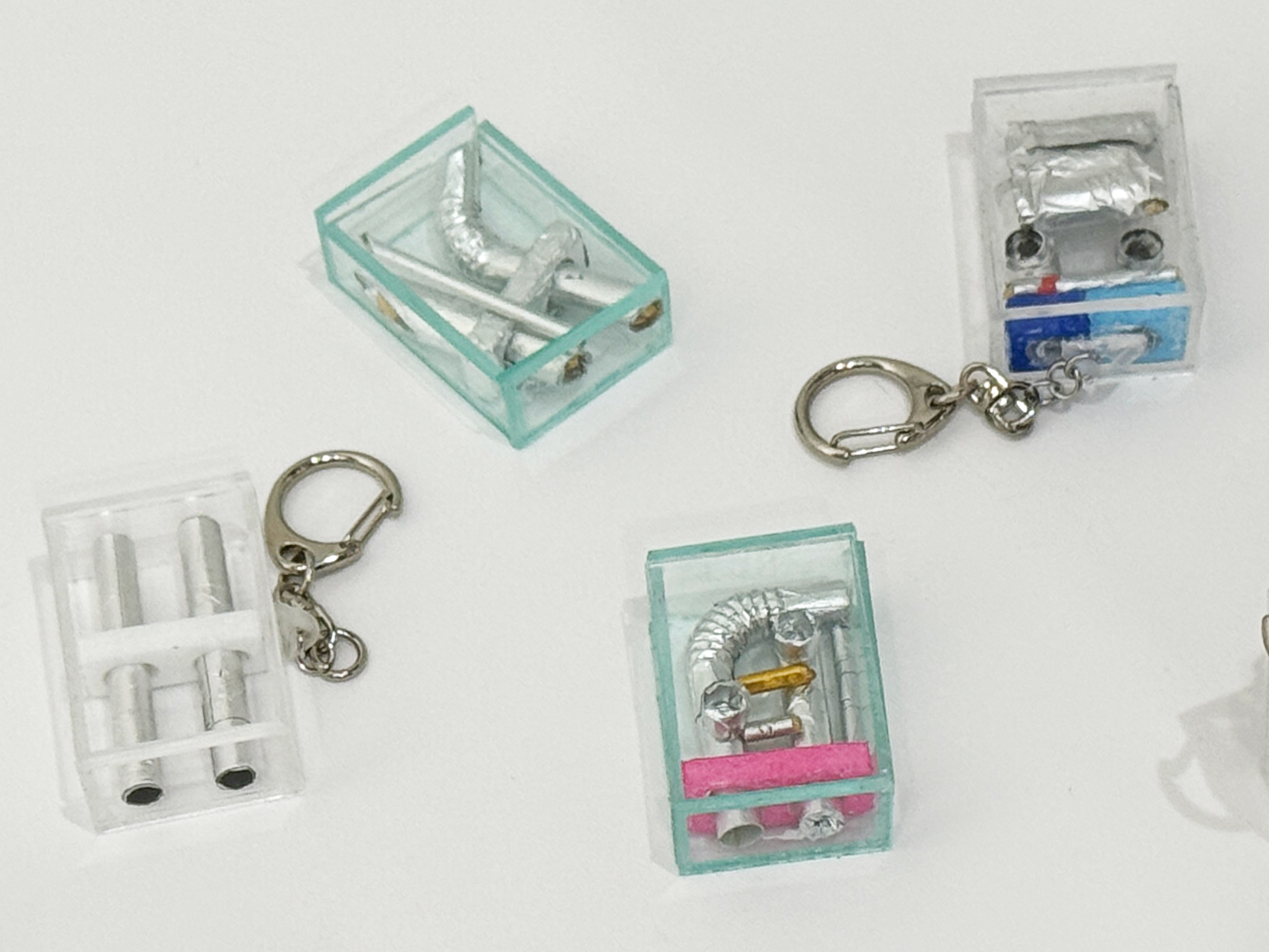 向井ひかり「ミニチュアダクトのキーホルダーを作ろう」ワークショップ参加者　作品画像